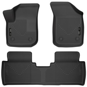 Buick Envision Floor Liners - Front + Rear - Husky Liners - WeatherBeater - Black - 2017